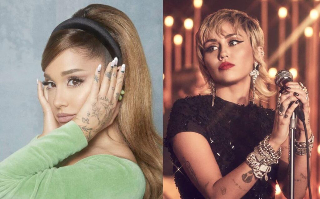 Ariana Grande y Miley Cyrus están en una batalla campal por el #1 del UK Singles Chart