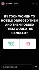 Tekashi 6ix9ine colapsa y estalla contra Cardi B por bloquearlo de las tendencias en Redes