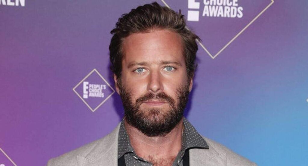 Actor Armie Hammer ha sido acusado de violación, violencia de género y maltrato psicológico