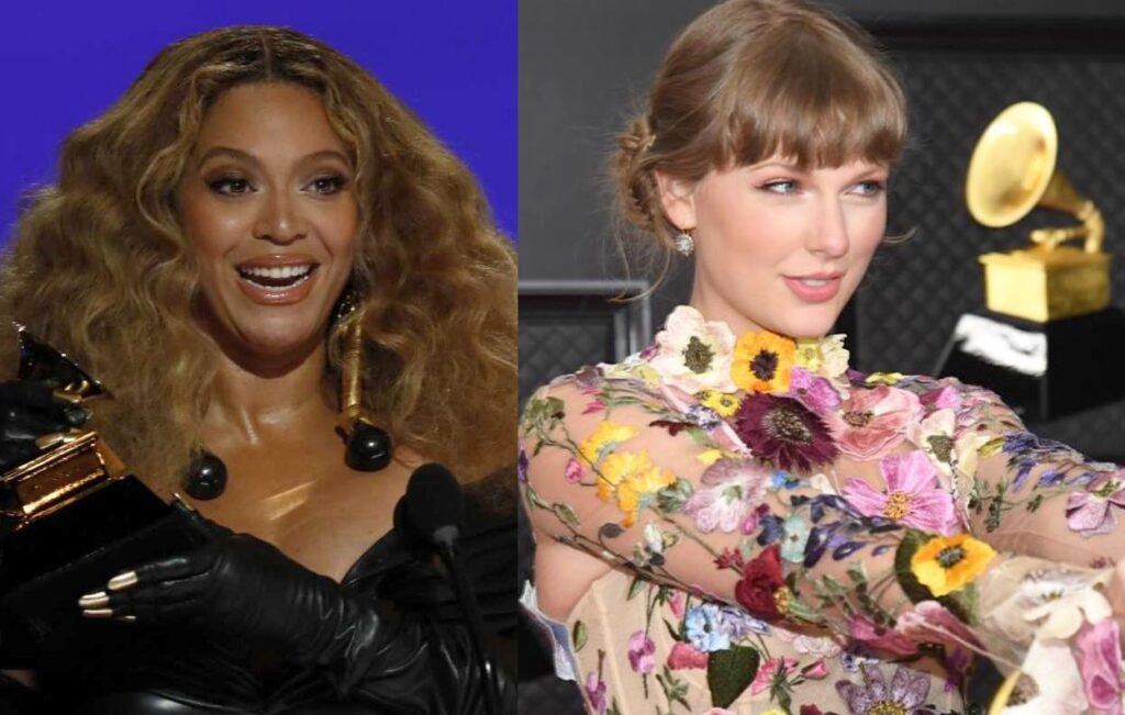 Vea como Beyoncé felicita a Taylor Swift por ganar el Grammy a álbum del año con 'folklore'