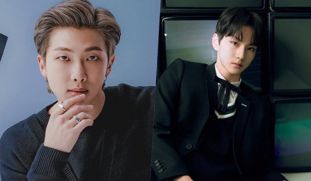 Jungwon recibe consejos de liderazgo de RM líder de BTS