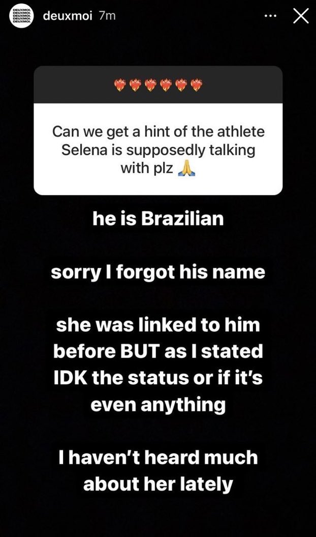 Selena Gomez se ve envuelta en rumores de citas con un jugador brasileño