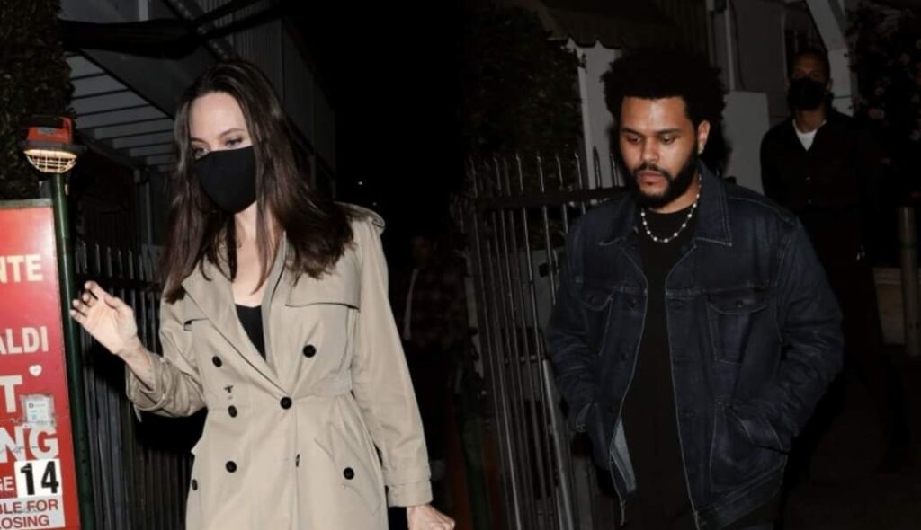 ¿Están saliendo? The Weeknd y Angelina Jolie fueron visto juntos durante la noche. Rumores dicen que están saliendo