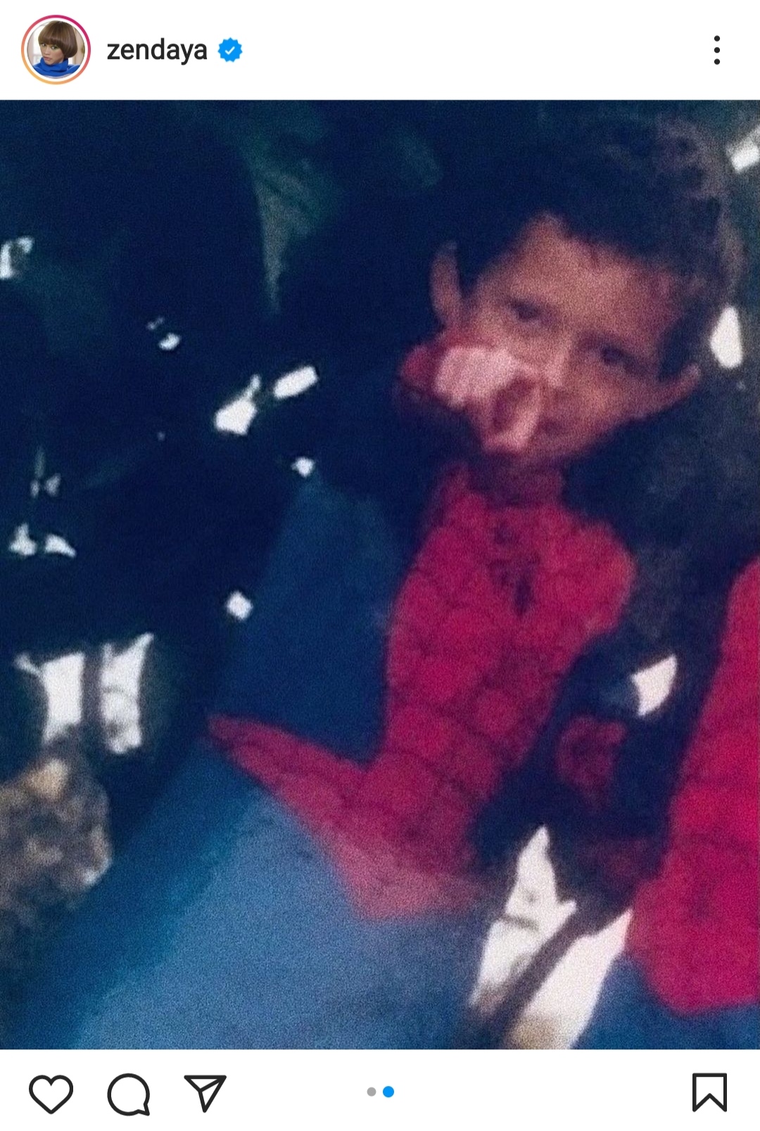 Zendaya comparte impactante foto de Tom Holland cuando era niño disfrazado de Spiderman