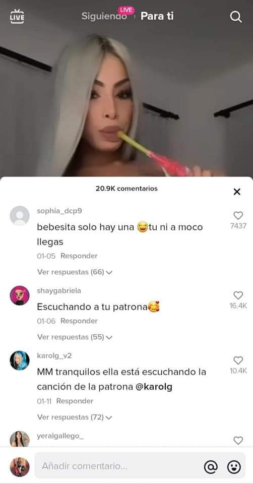 Masacran a críticas a la novia de Anuel AA por usar canciones de Karol G en su cuenta de Tiktok