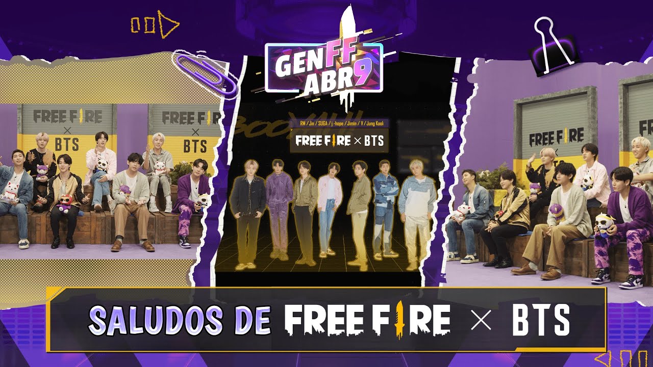 Descubre como lucen los emites, vestuarios y Skin de BTS en su colaboración con Free Fire