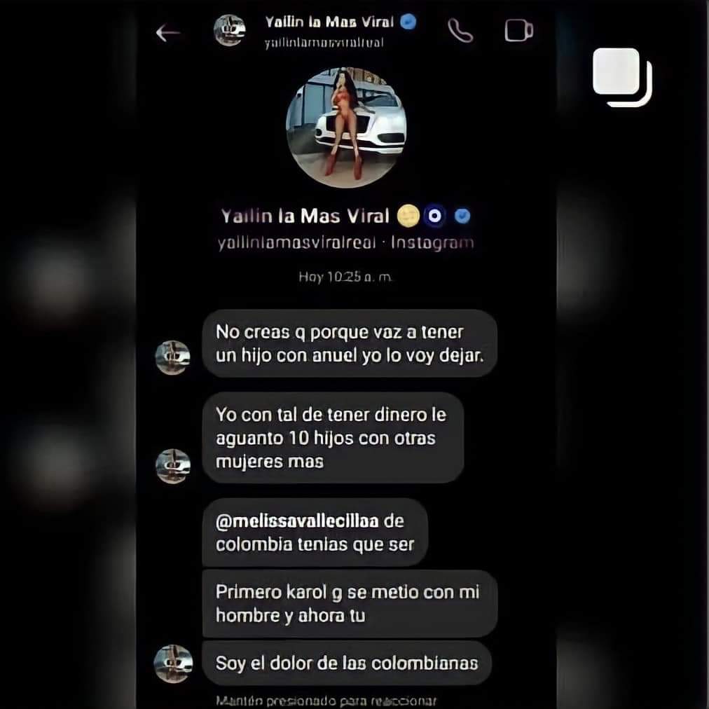 Difunden conversación de Yailin en dónde arremete contra Karol G y la mamá del nuevo bebé de Anuel ¿Es real?