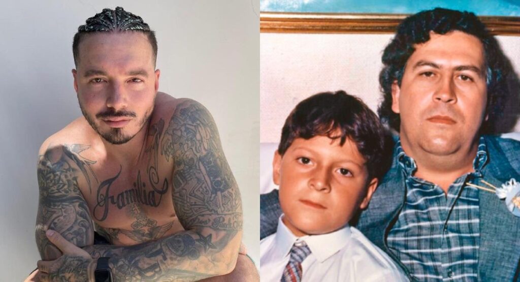 J Balvin bajo fuego por publicar fotos compartiendo con el hijo de Pablo Escobar
