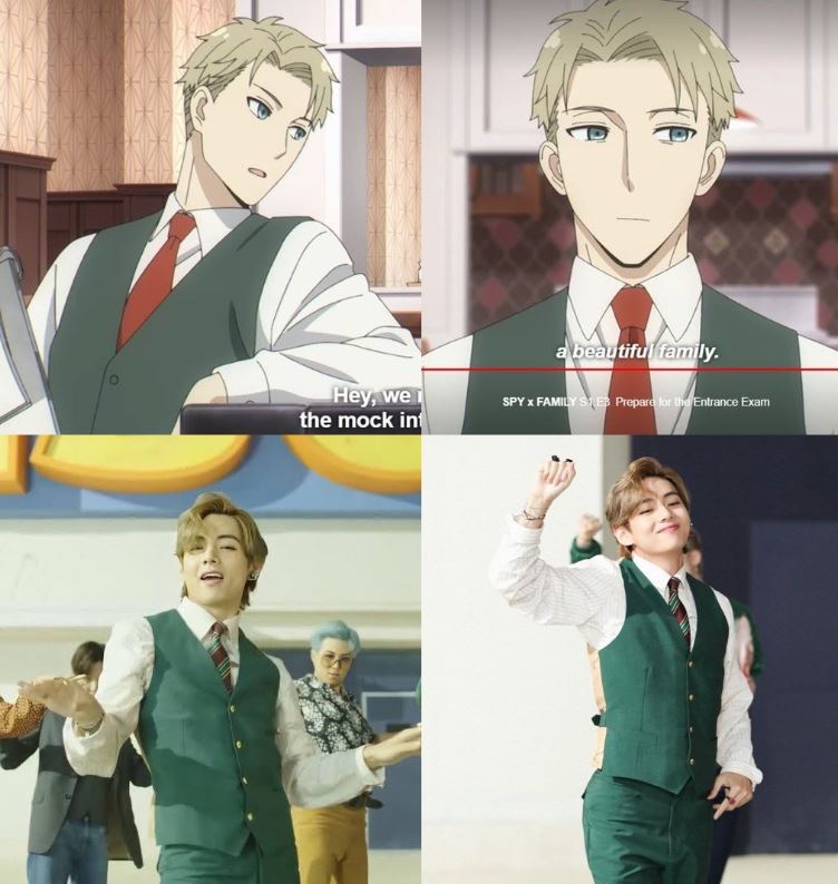 V de BTS es tan icónico en "Dynamite" que ha inspirado a un anime