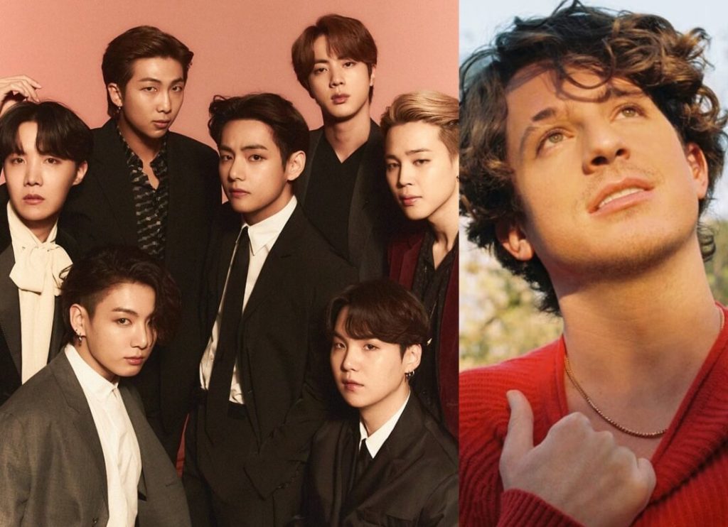 Charlie Puth confirma accidentalmente colaboración con BTS