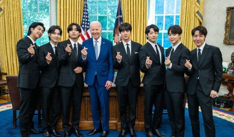 Integrantes de BTS denuncian racismo durante su visita a la Casa Blanca