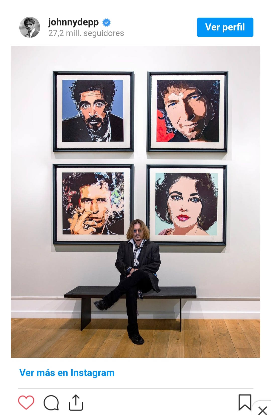 Johnny Depp vende en más de tres millones sus obras de arte, mientras Amber Heard muere de envidia