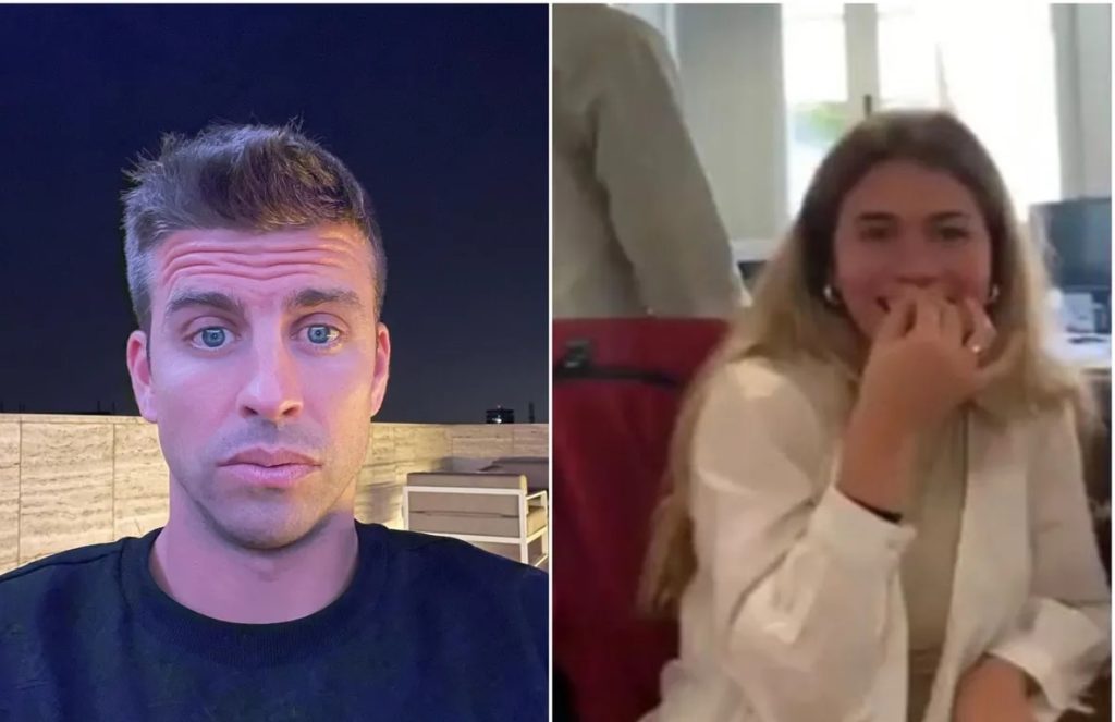 Gerard Piqué es captado besándose con su nueva novia en una fiesta