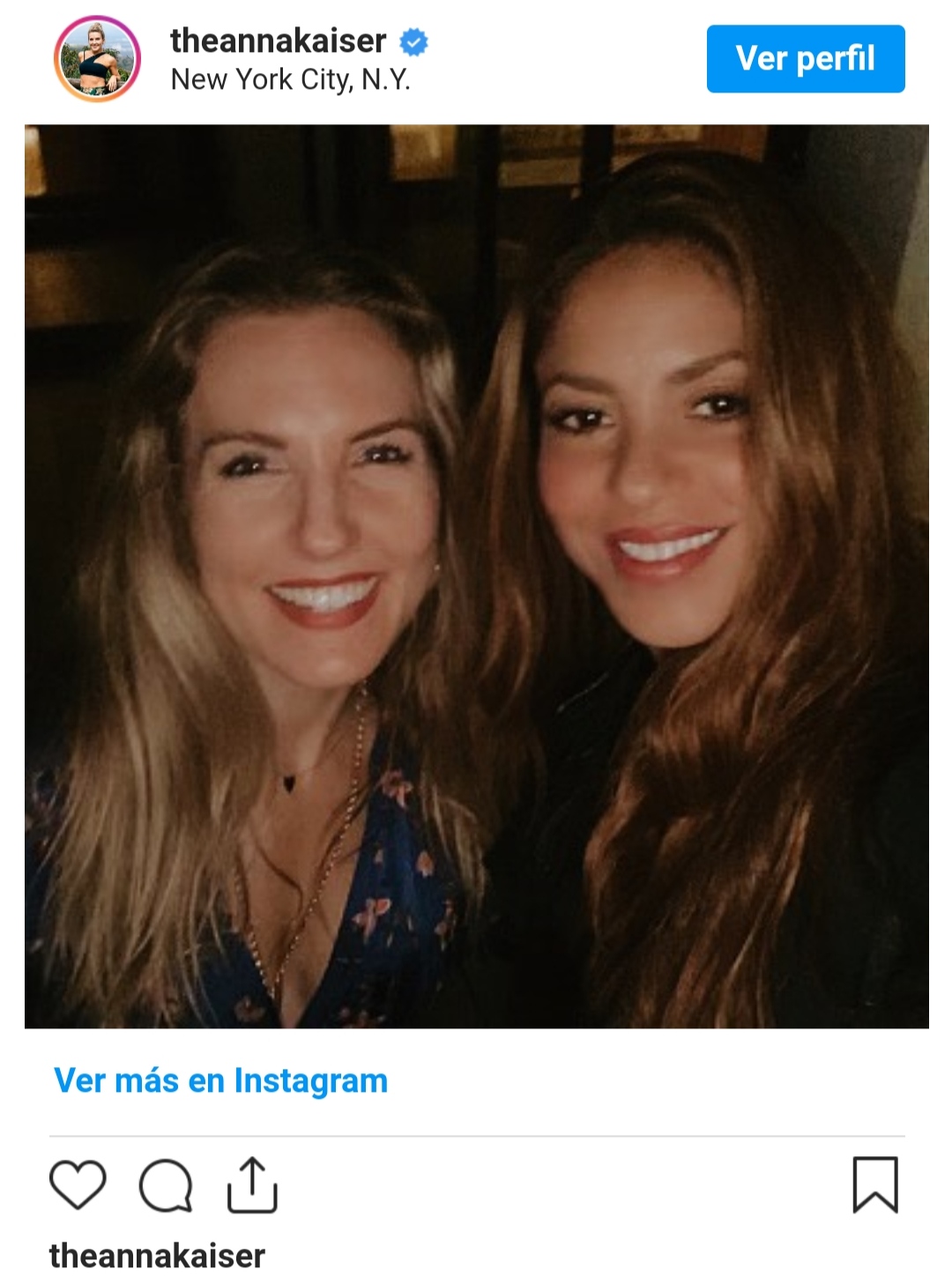 El hombro en el que se está apoyando Shakira tras su ruptura con Gerard Piqué