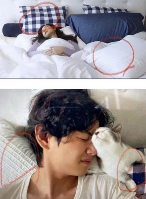 Salen a la luz NUEVAS fotos de Taehyung y Jennie en la misma cama