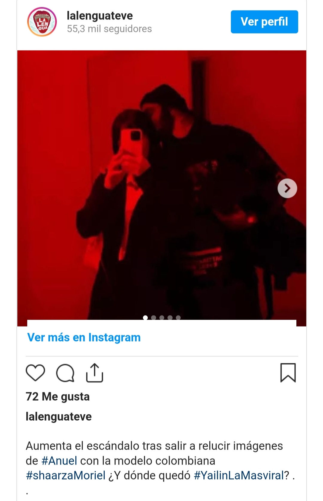 Salen a la luz imágenes de Anuel AA junto a su nueva amante