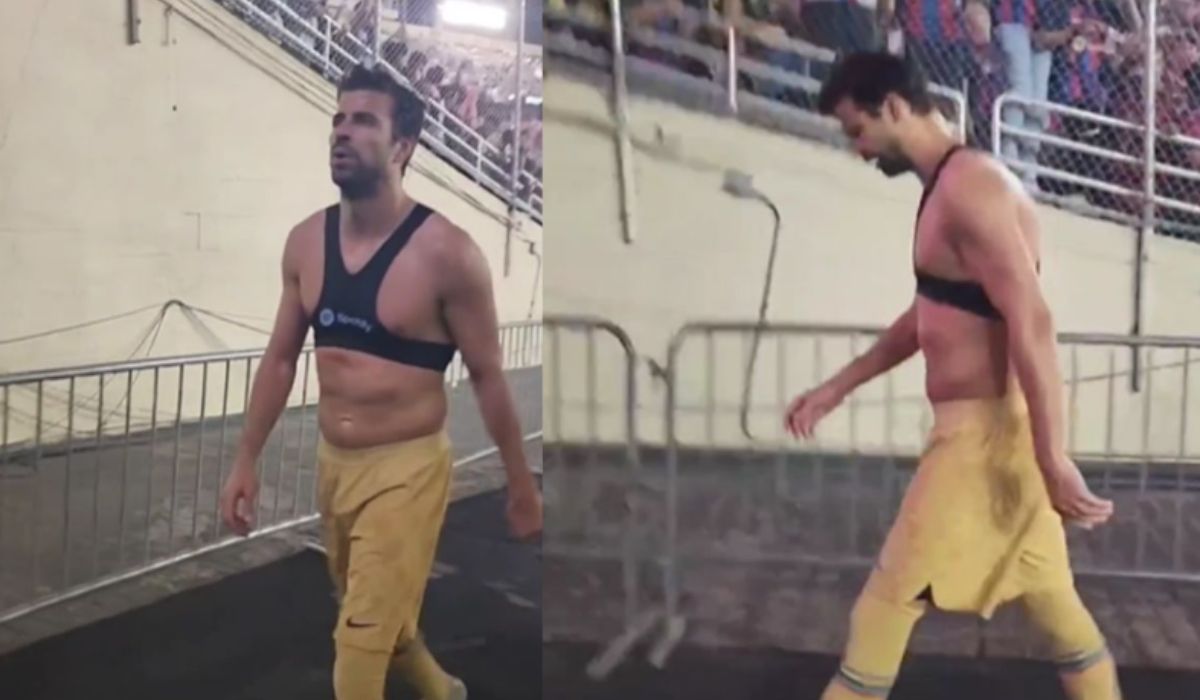 Piqué es visto mas gordo y feo luego de su separación de Shakira