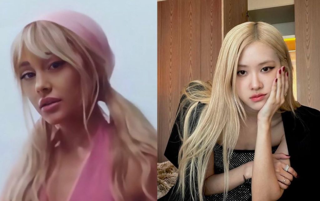 Acusan a Ariana Grande de copiarle el look a Rosé de BLACKPINK