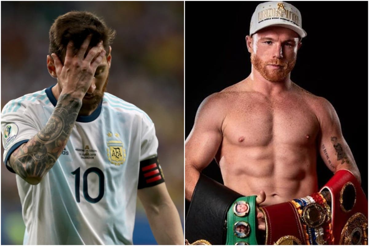 Canelo Alvarez amenaza con golpear a Messi por pisar la bandera de México