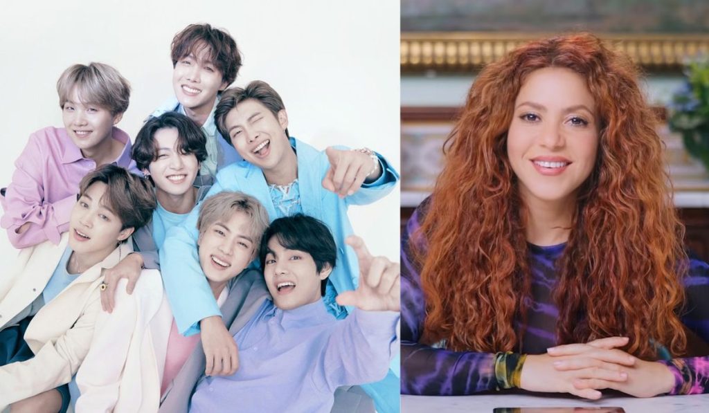 Se rumora colaboración entre Shakira y BTS, antes que Jin deba ir al servicio militar