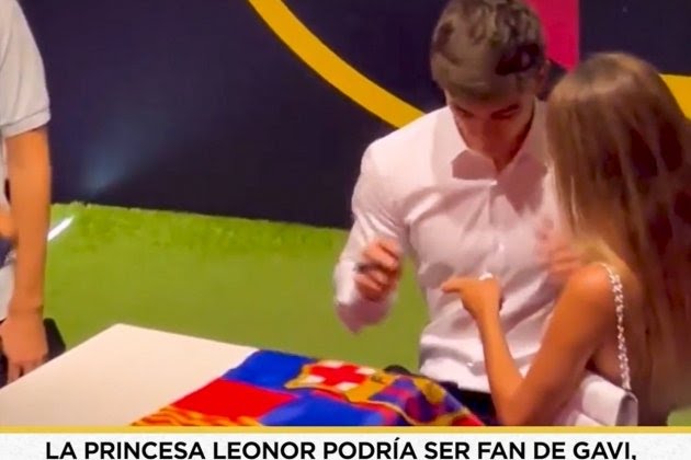 La Princesa Leonor llora a Gavi tras ignorarla con su nueva novia