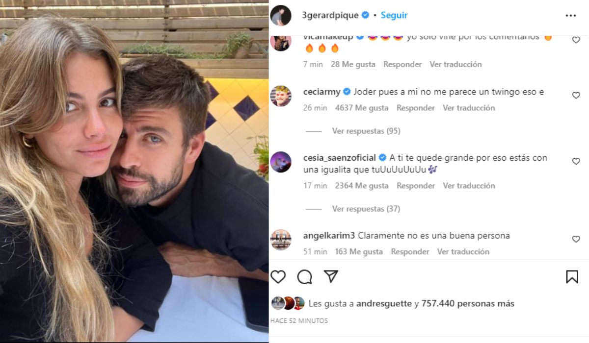 Gerard Piqué formaliza más su relación con una fotografía posteada en su Instagram