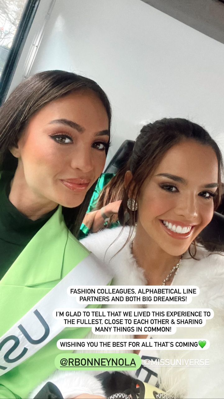 Amanda Dudamel, Miss Venezuela, le dedicó unas palabras a la nueva Miss Universo acusada de fraude