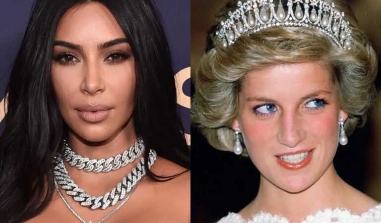 La familia real se habría burlado de Kim Kardashian por comprar icónico collar de la princesa Diana