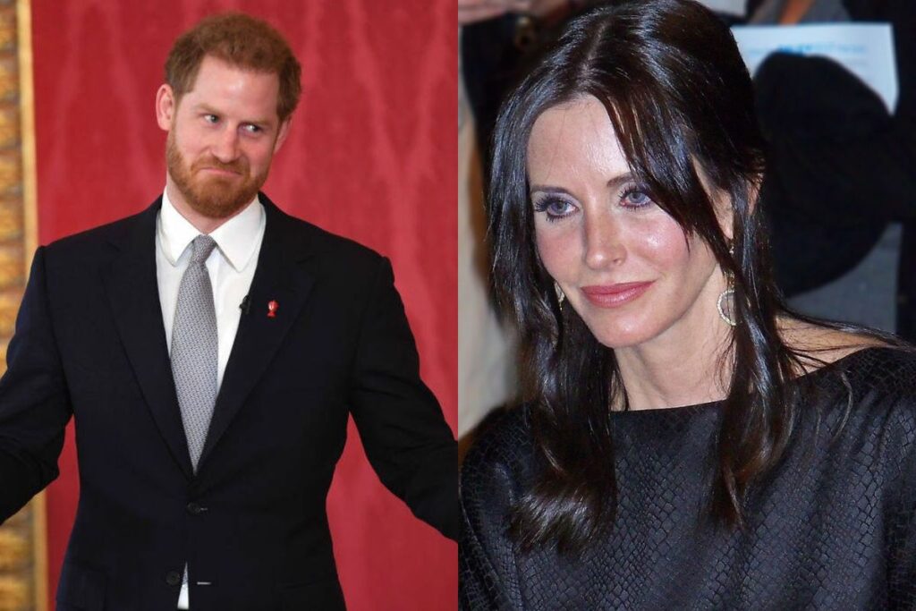 El príncipe Harry habría tomado sustancias alucinógenas junto a Courteney Cox