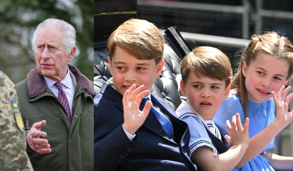 El rey Carlos III obsequió un curioso artículo a sus nietos príncipes George, Charlotte y Louis