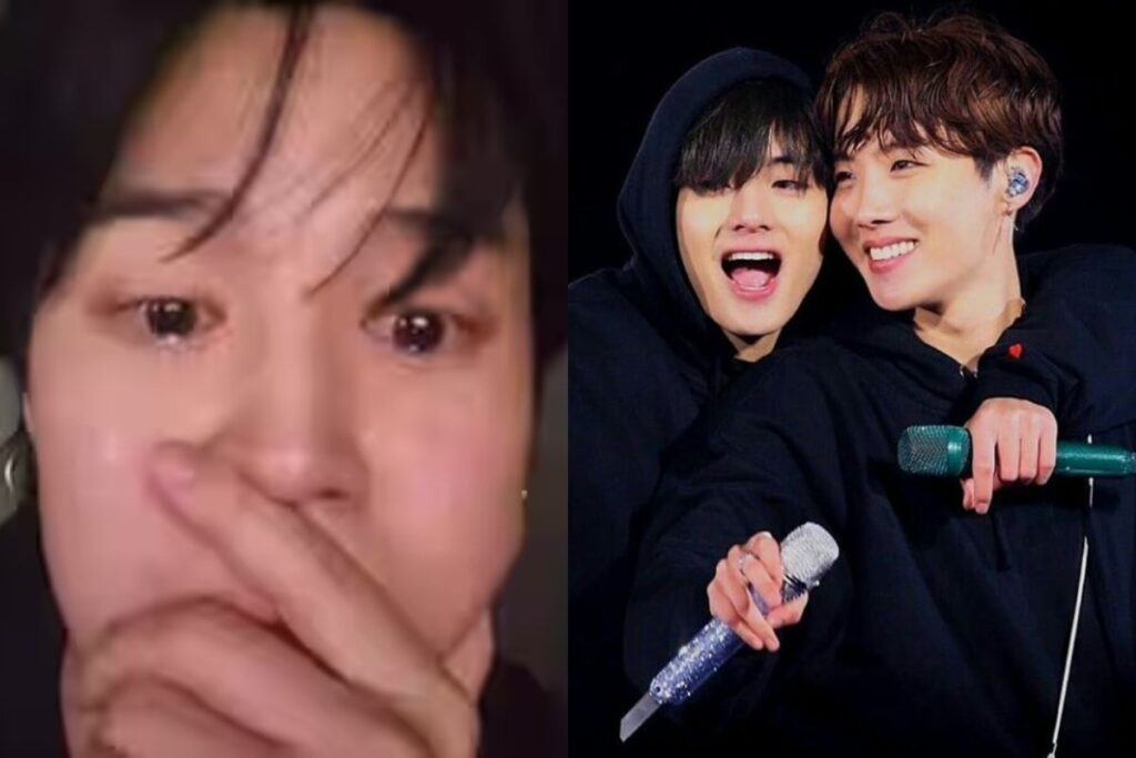 Jimin llora mientras grababa unos videos con sus compañeros de BTS, J-Hope y V