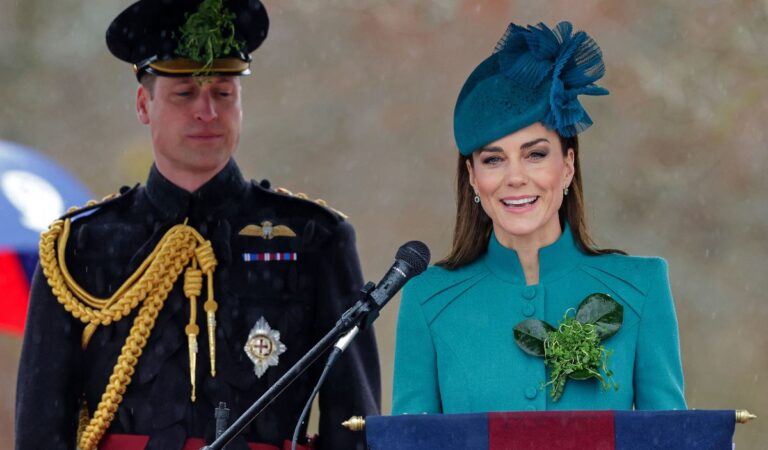 Kate Middleton debutó cómo regimiento de coronel en el día de San Patricio