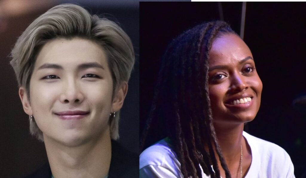 RM de BTS tuvo cercana charla con la cantante estadounidense Kelela ¿Estaban coqueteando?