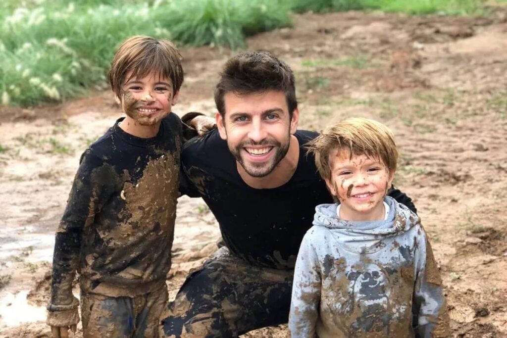 Así fué la despedida de Gerard Piqué con sus hijos Sasha y Milan tras mudarse con Shakira