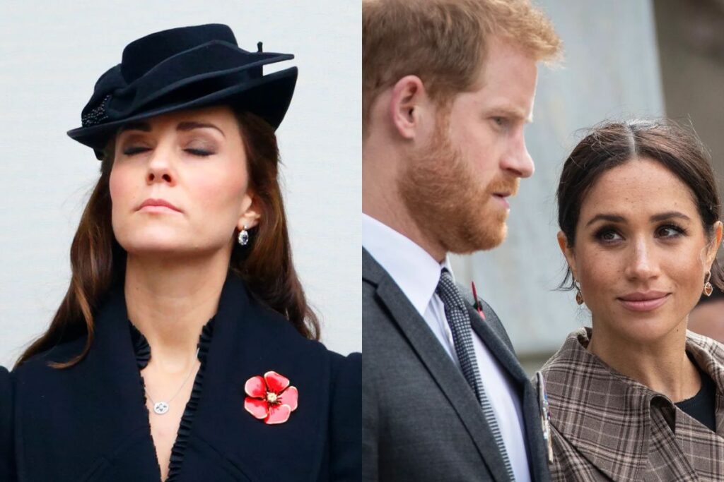Kate Middleton revela que estar con el príncipe Harry y Meghan Markle en el funeral de la reina fue INCÓMODO