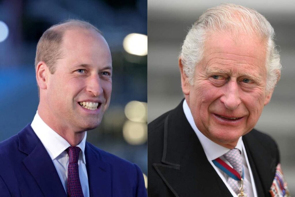 El príncipe William le dió un beso al rey Carlos III en su ceremonia de coronación