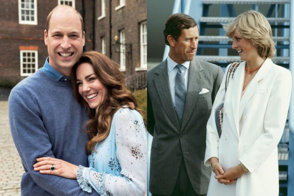 La popularidad del príncipe William y Kate Middleton recuerda al rey Carlos y la princesa Diana