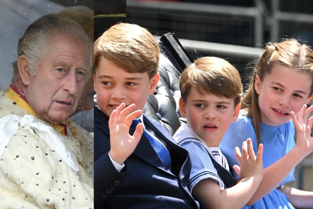 Los príncipes Louis, George y Charlotte hicieron enojar terriblemente al rey Carlos III