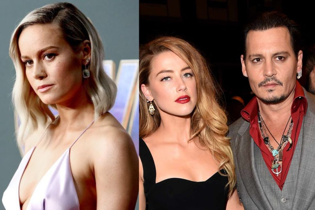 Brie Larson descartó cualquier amistad con Amber Heard al negarse a criticar a Johnny Depp