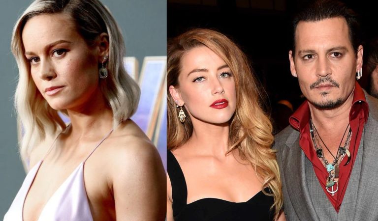 Brie Larson descartó cualquier amistad con Amber Heard al negarse a criticar a Johnny Depp