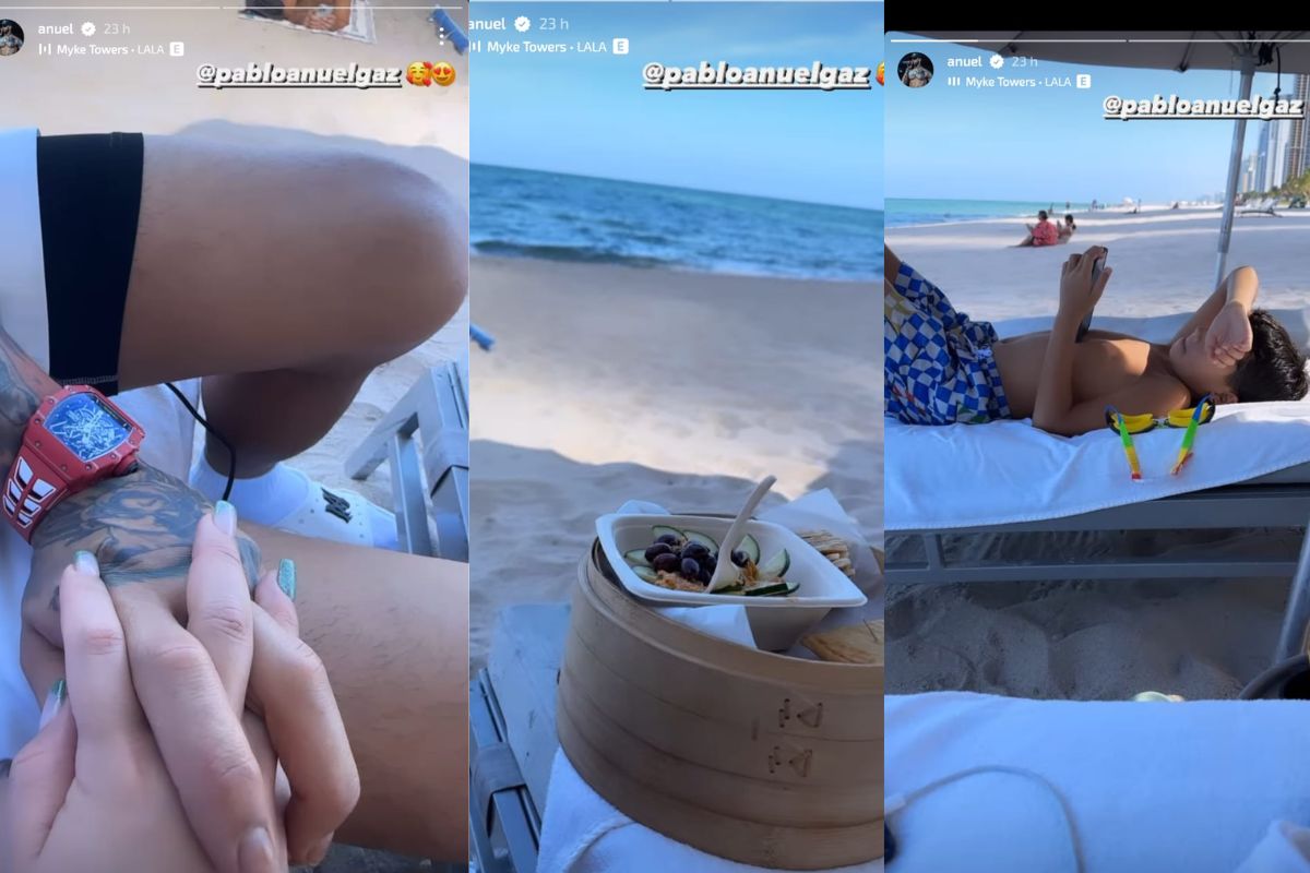 Anuel AA ya olvidó a Yailin, se mostró feliz junto a su nueva novia y su hijo