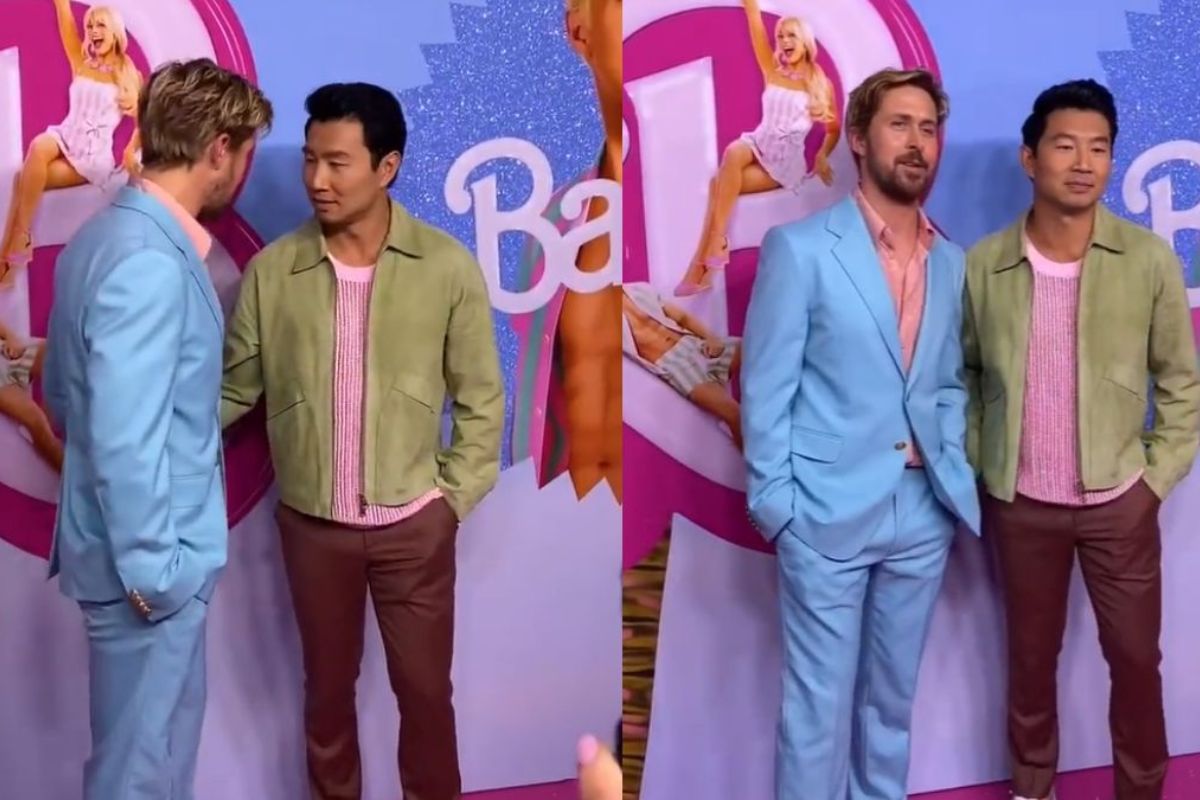El incómodo momento entre Ryan Gosling y Simu Liu en el estreno de "Barbie"