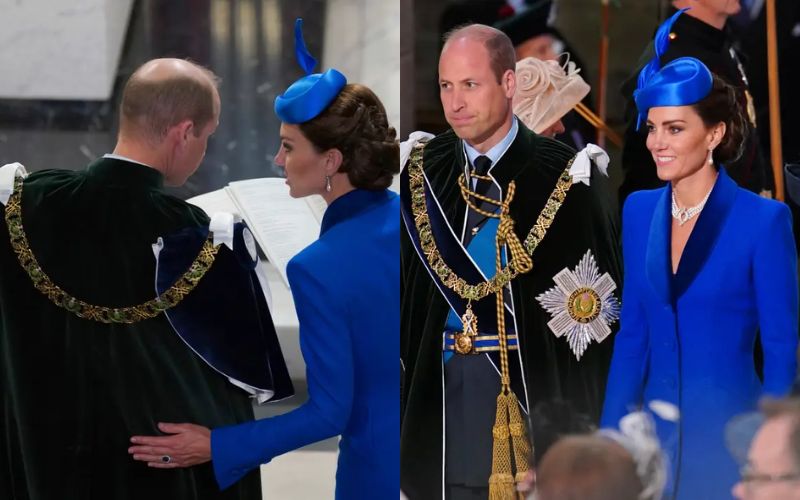 Kate Middleton y su juguetón gesto con el trasero del príncipe William