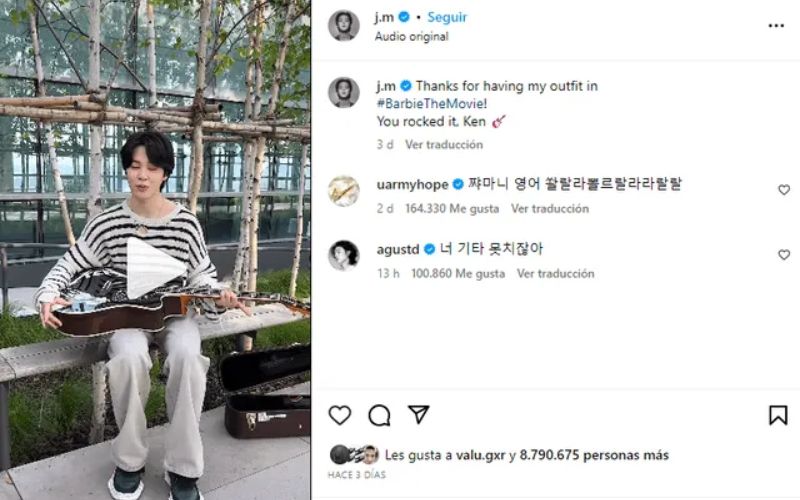 Prestigiosos idols se burlan de Jimin ante su respuesta a Ryan Gosling