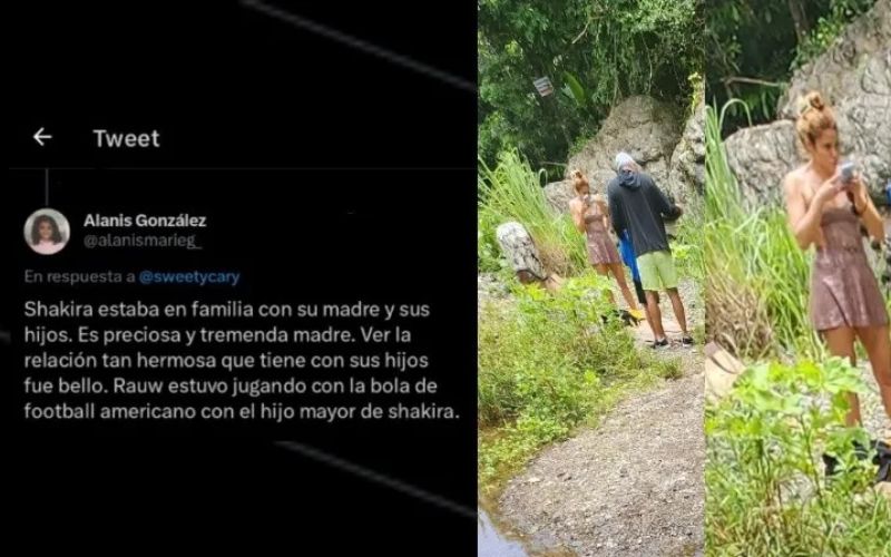 Shakira fue captada bañándose junto a Rauw Alejandro en Puerto Rico (VIDEO)
