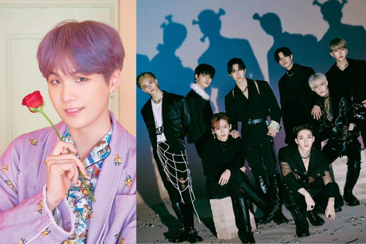 Suga de BTS y el grupo Stray Kids reunidos para colaboración especial