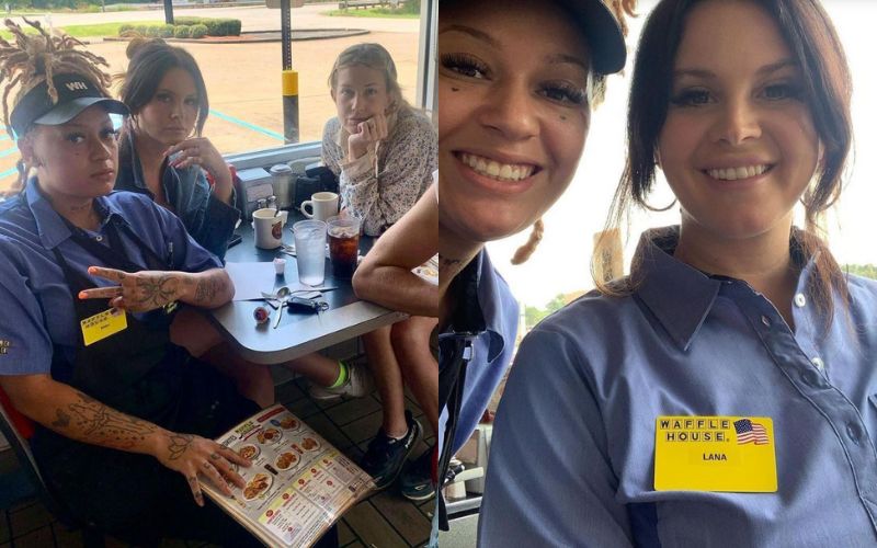 ¿Está en la ruina? Lana del Rey es captada trabajando en una cafetería de Estados Unidos