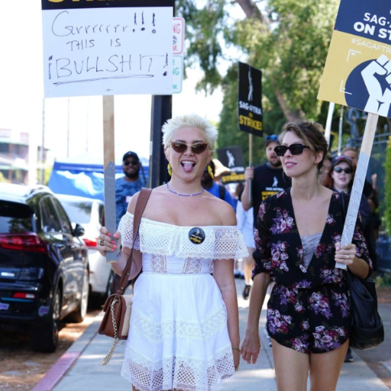 Florence Pugh se levanta en contra de Disney y se une a las huelgas de actores en Hollywood
