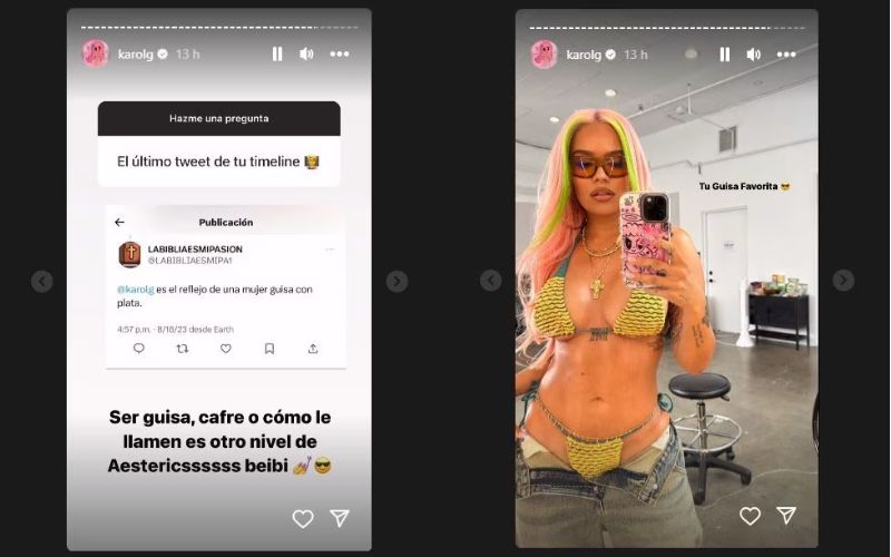 Karol G es fuertemente insultada por las redes y así respondió la artista