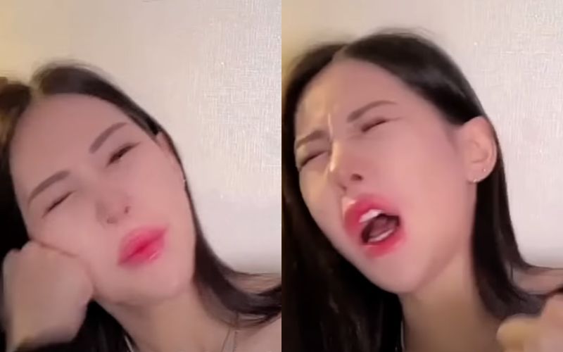 Youtuber coreana se golpea fuertemente en su rostro para demostrar que no se hizo cirugías plásticas